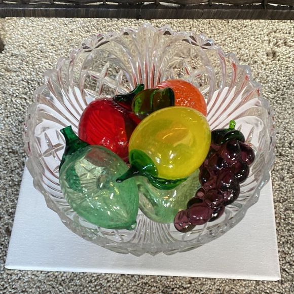 Vintage Large Crystal Bowl - Picture 10 of 10